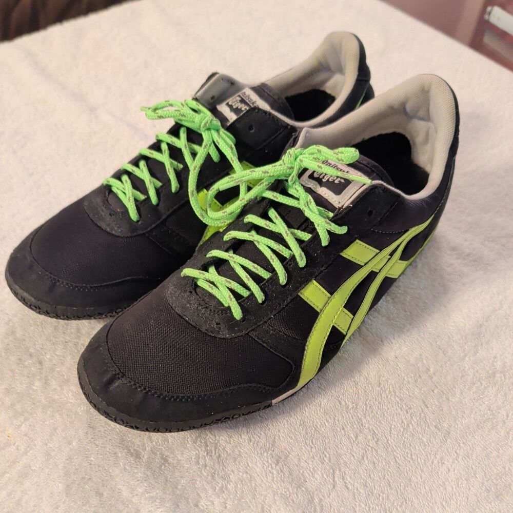 Asics Onitsuka Tiger Black Retro Runner Sneakers Men US 11.5